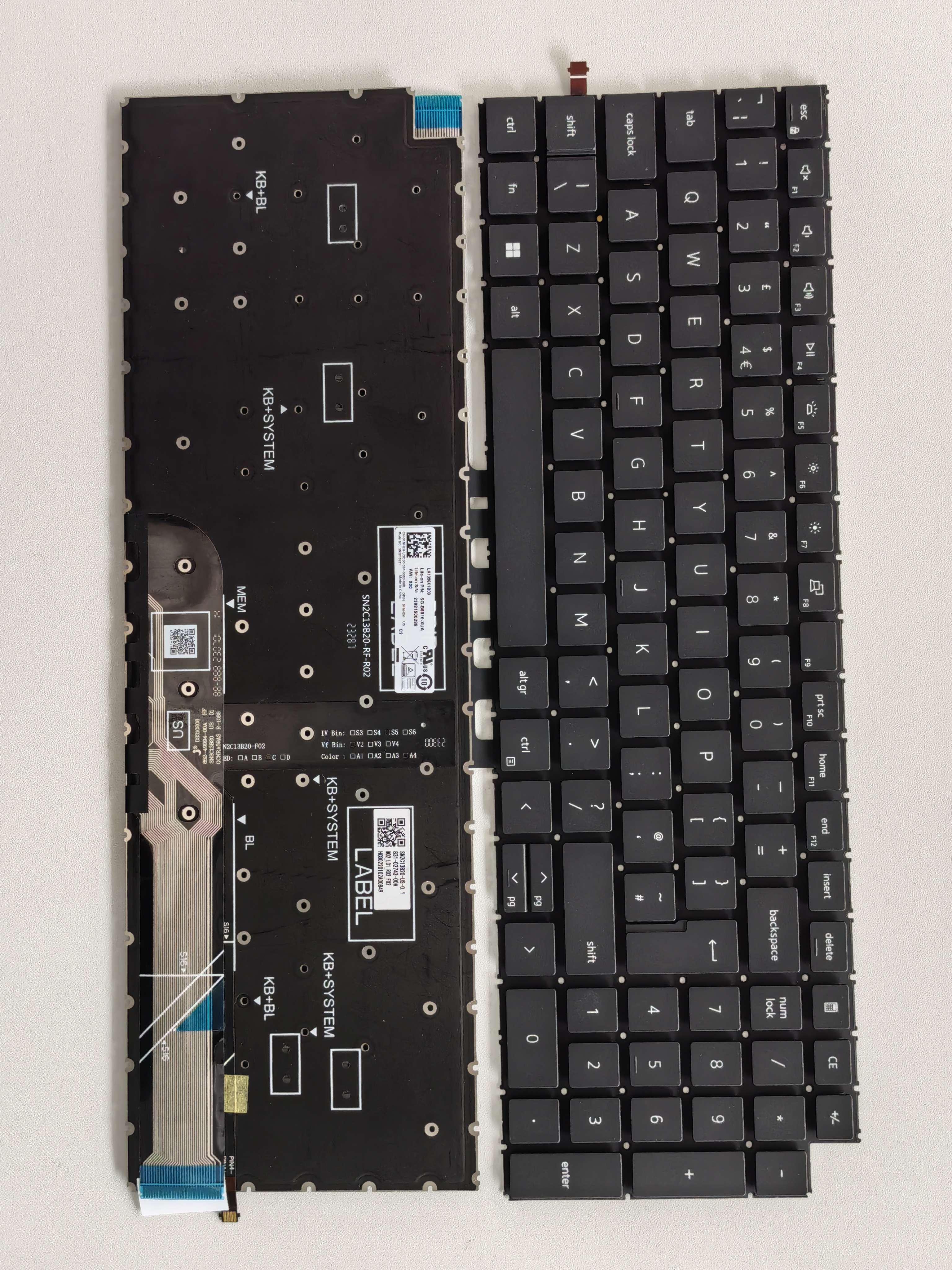 Picture of New Replacement Laptop Keyboard For DELL 5640/inspiron 16 5640 BLACK Backlit UK Layout